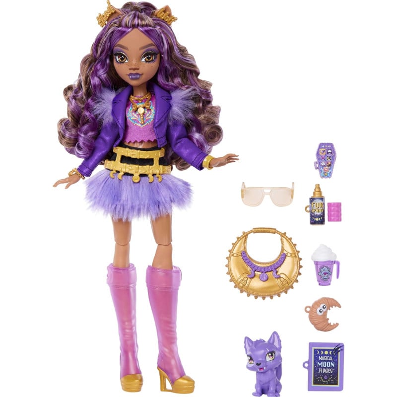Monster High Clawdeen Wolf Y 7 Accesorios