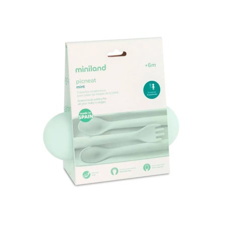 Conjunto Cubiertos Con Estuche Menta