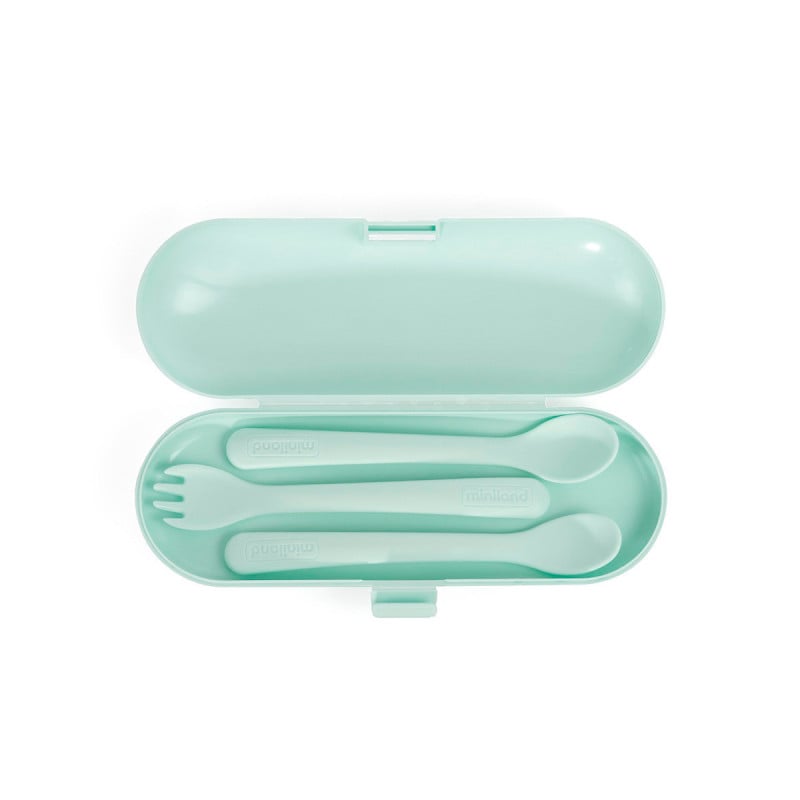 Conjunto Cubiertos Con Estuche Menta