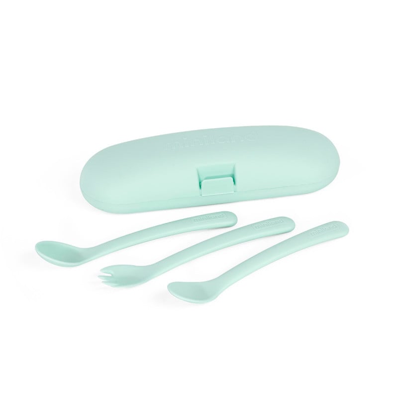 Conjunto Cubiertos Con Estuche Menta