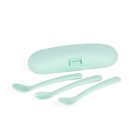 Conjunto Cubiertos Con Estuche Menta