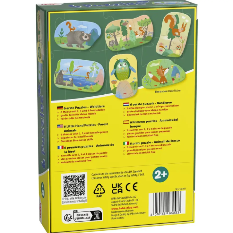 Haba Primeros Puzzles Animales Del Bosque