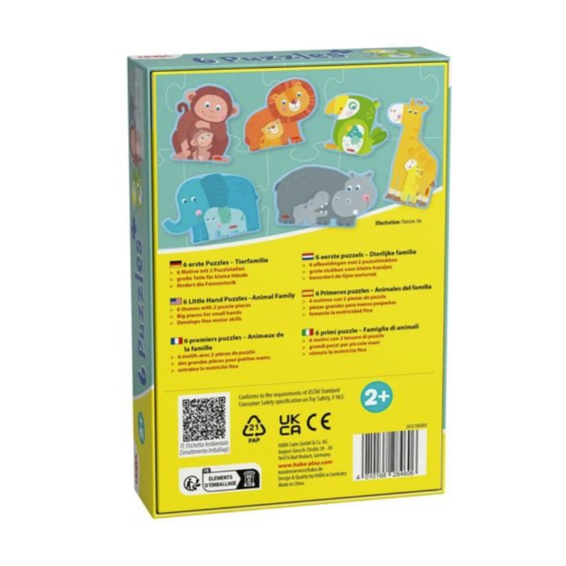 Haba Primeros Puzzles Familia De Animales