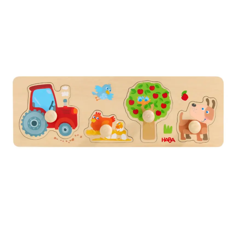 Haba Puzzle De Agarra Granja