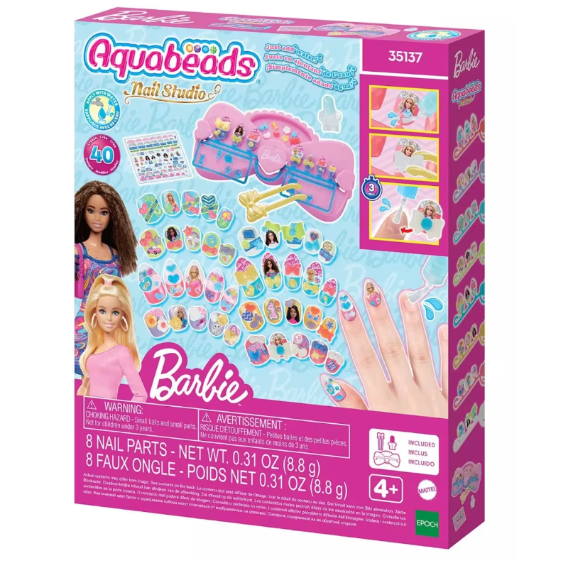 Aquabeads Barbie Diseño de Uñas