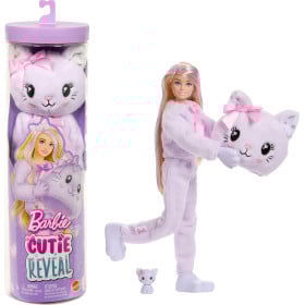 Barbie Cutie Reveal Gatito Lila De Mattel