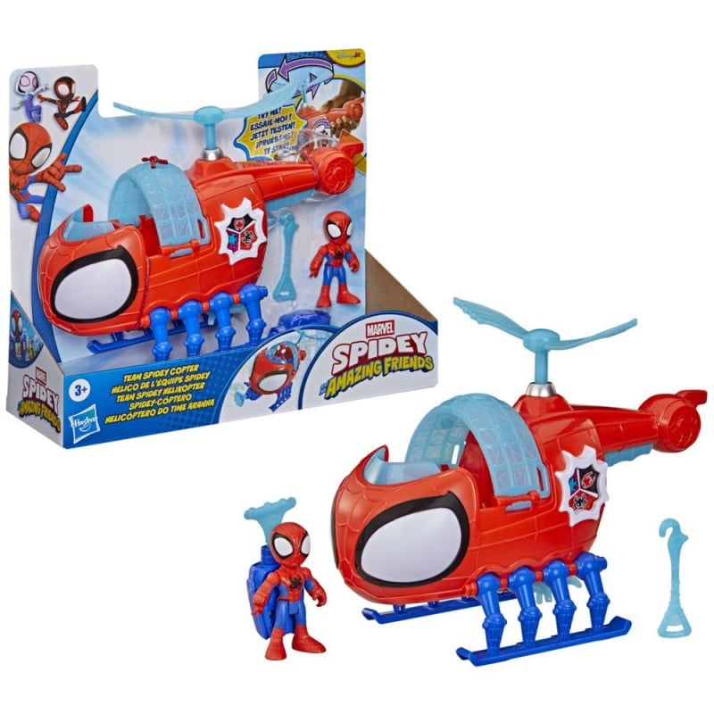 Helicóptero Spidey con Figura