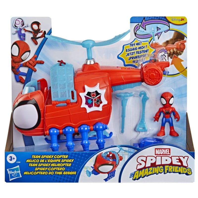 Helicóptero Spidey con Figura