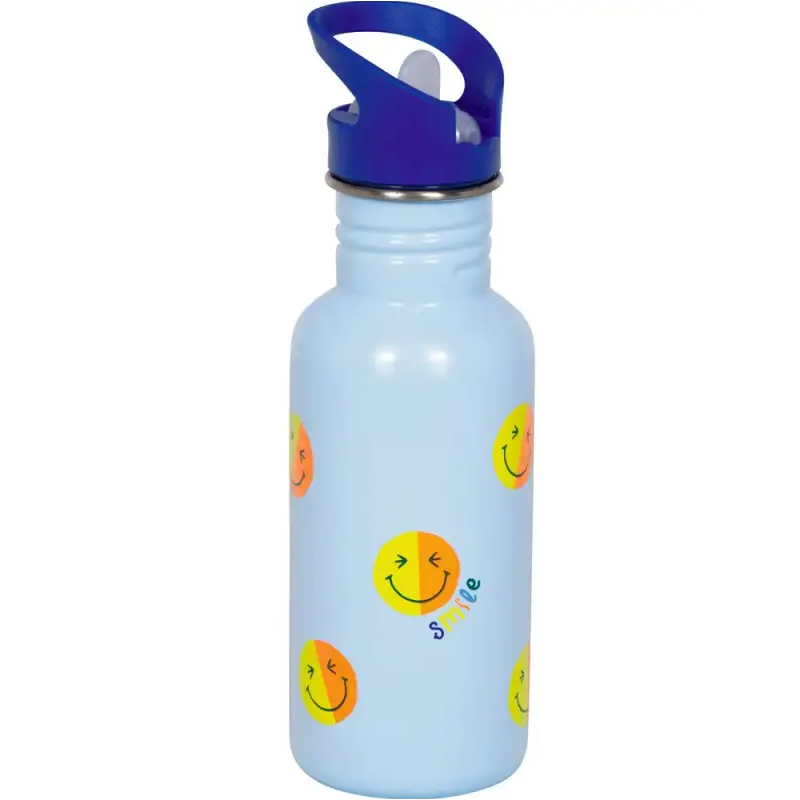 Botella Smile Azul Acero Inoxidable