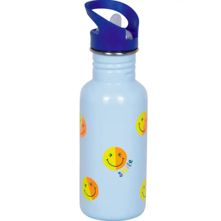 Botella Smile Azul Acero Inoxidable