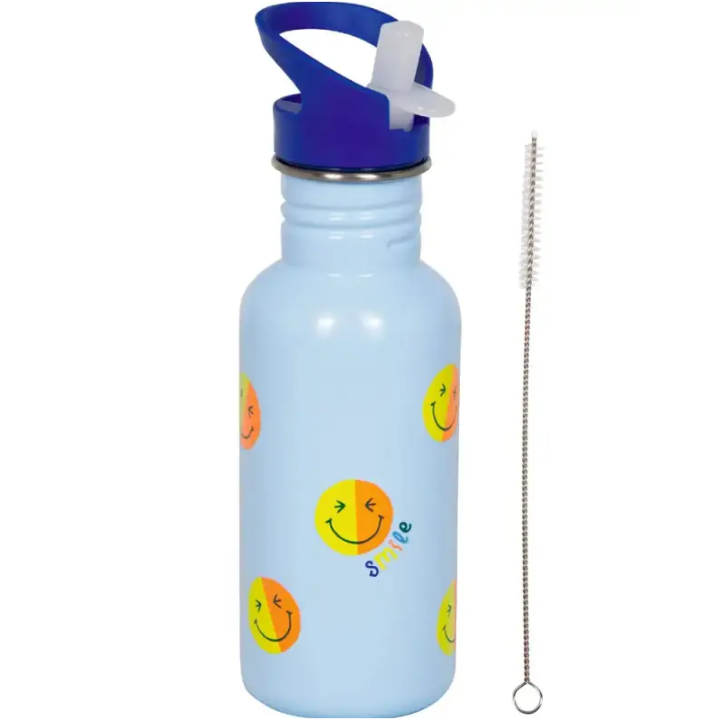 Botella Smile Azul Acero Inoxidable