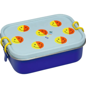 Fiambrera Smile Azul Acero Inox