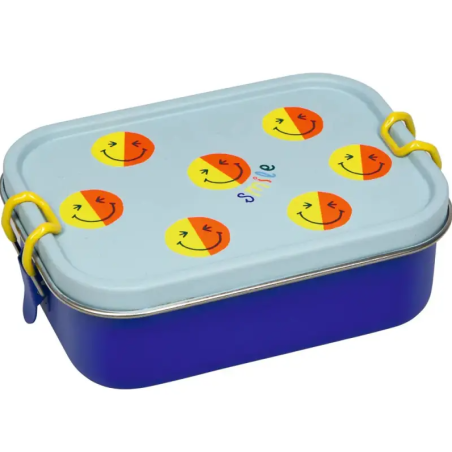 Fiambrera Smile Azul Acero Inox
