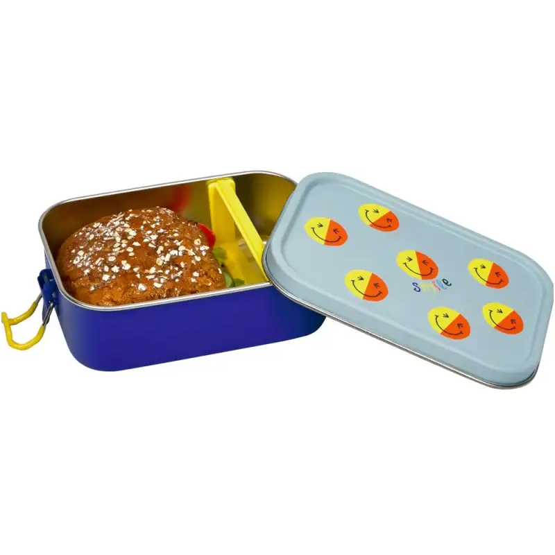 Fiambrera Smile Azul Acero Inox