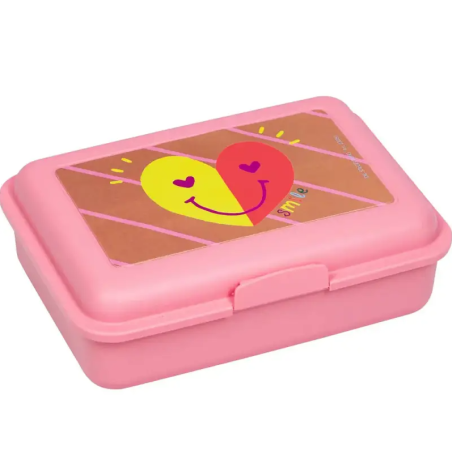 Fiambrera Roza Corazón PVC