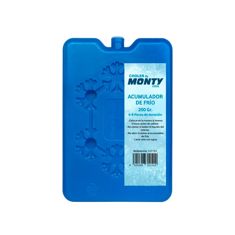 Acumulador De Frío 200 cc PVC Azul Monty