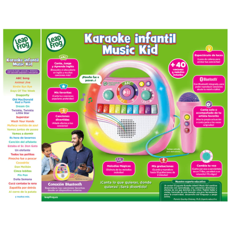 Karaoke Infantil Music Kid Rosa