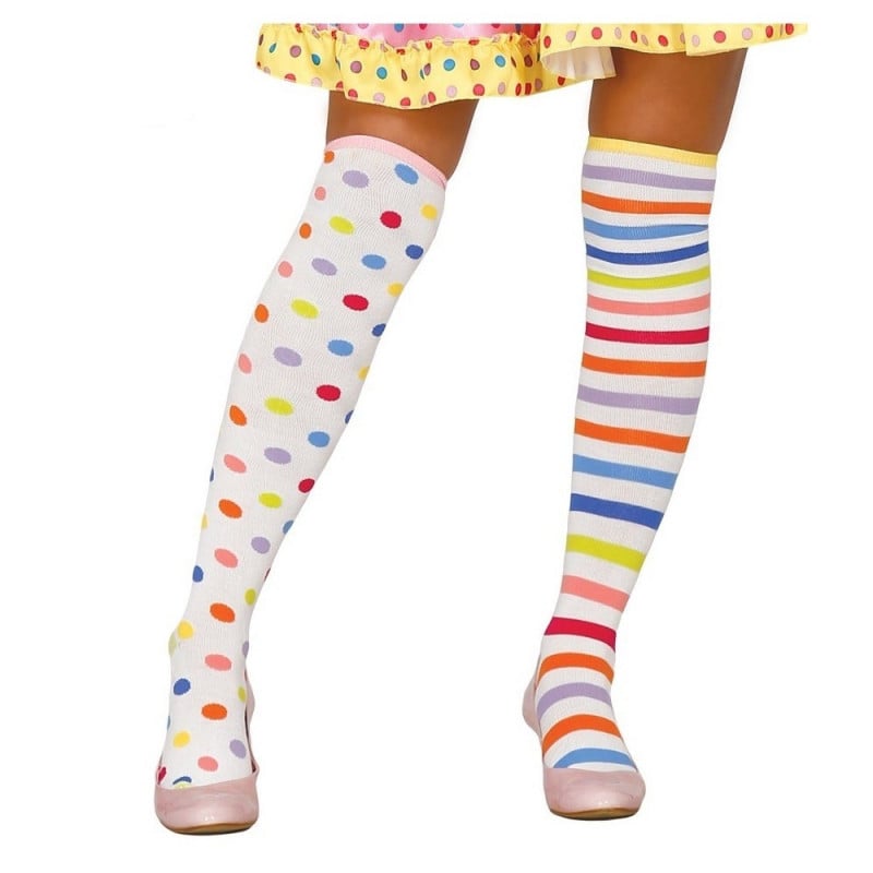 Medias Clown Topos y Rayas