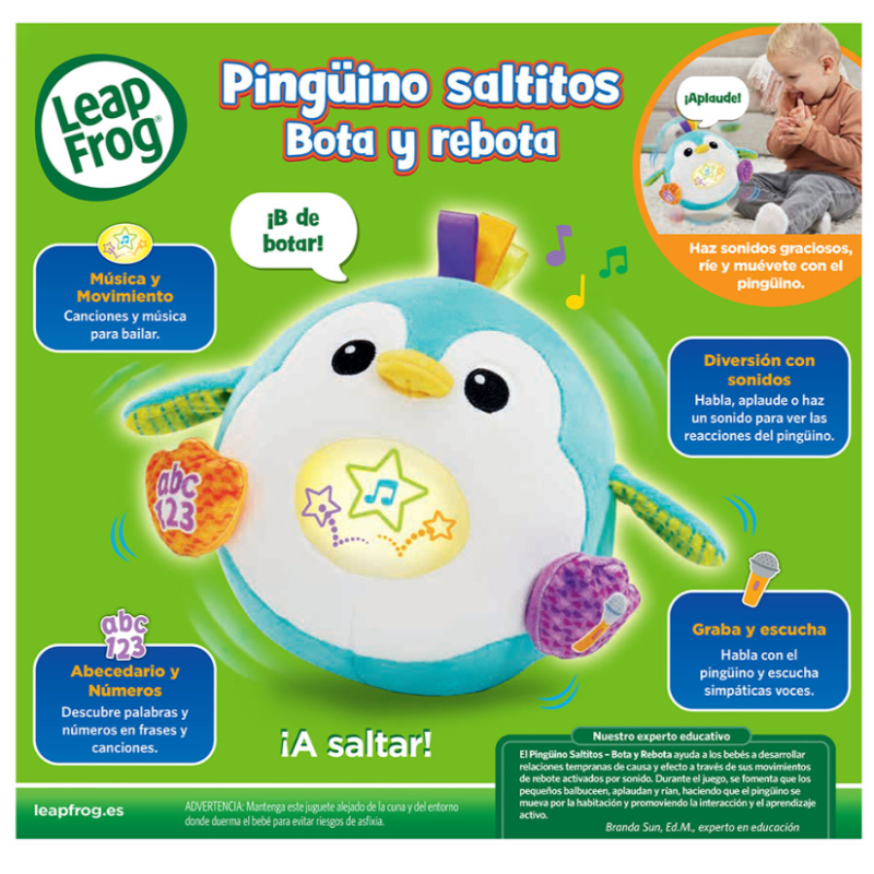Pingüino Saltitos Bota Rebota