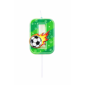 Vela De Cumpleaños Número 0 Fútbol De Partilandia