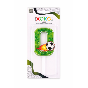 Vela De Cumpleaños Número 0 Fútbol De Partilandia 2