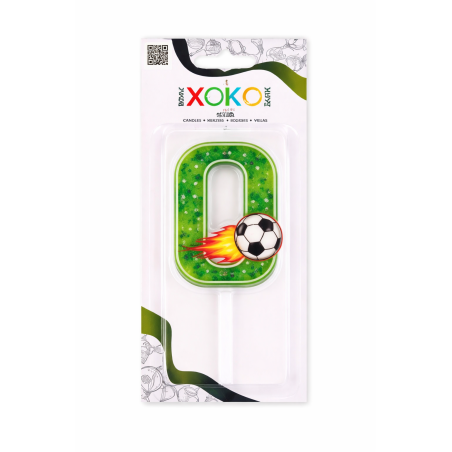 Vela De Cumpleaños Número 0 Fútbol