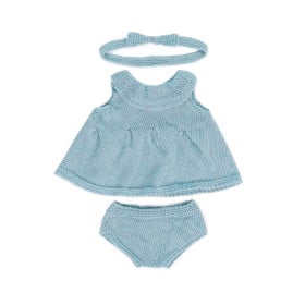 Miniland Conjunto Vestido y Diadema 38CM