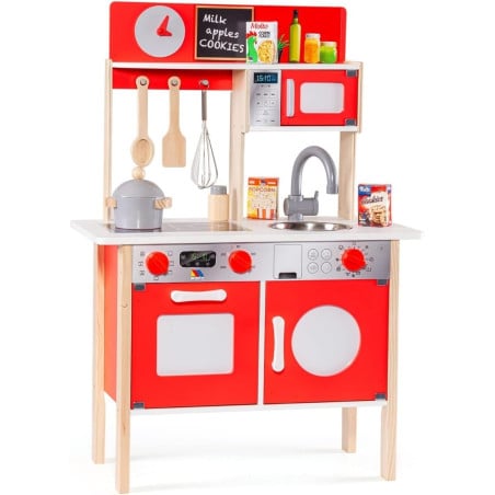 Gran Cocina Roja Molto Madera 60X30X85