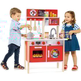 Gran Cocina Roja Molto Madera 60X30X85 2