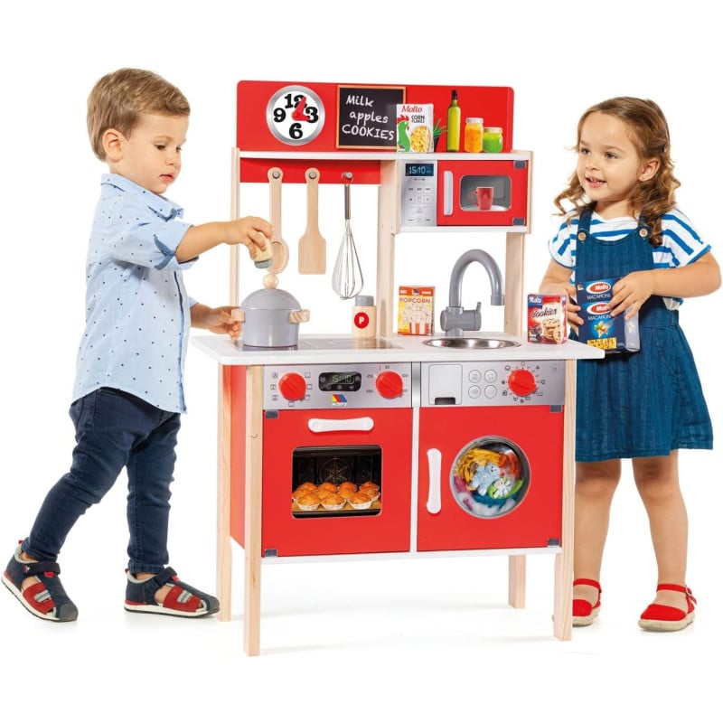 Gran Cocina Roja Molto Madera 60X30X85