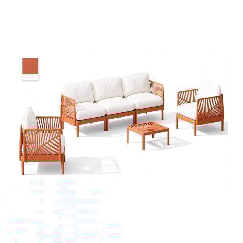 Set Relax Terracota 4 Piezas Poliéster