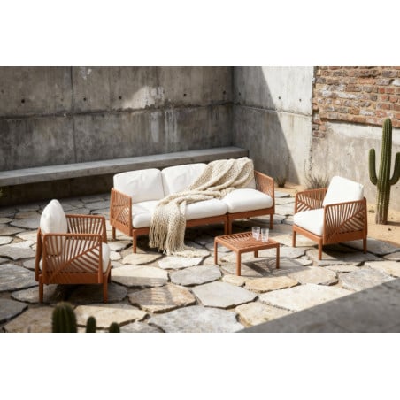 Set Relax Terracota 4 Piezas Poliéster