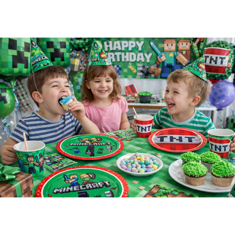 Platos Minecraft 6 Uds