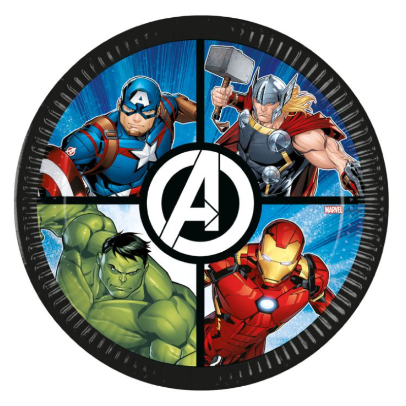 Platos Avengers 6 Uds De Partilandia