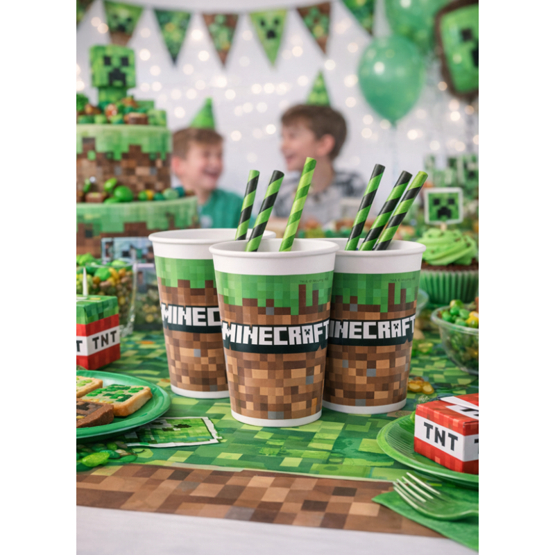 Vasos Minecraft 200 Ml 6 Uds