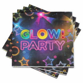 Servilletas Glow Party 12 Uds De Partilandia