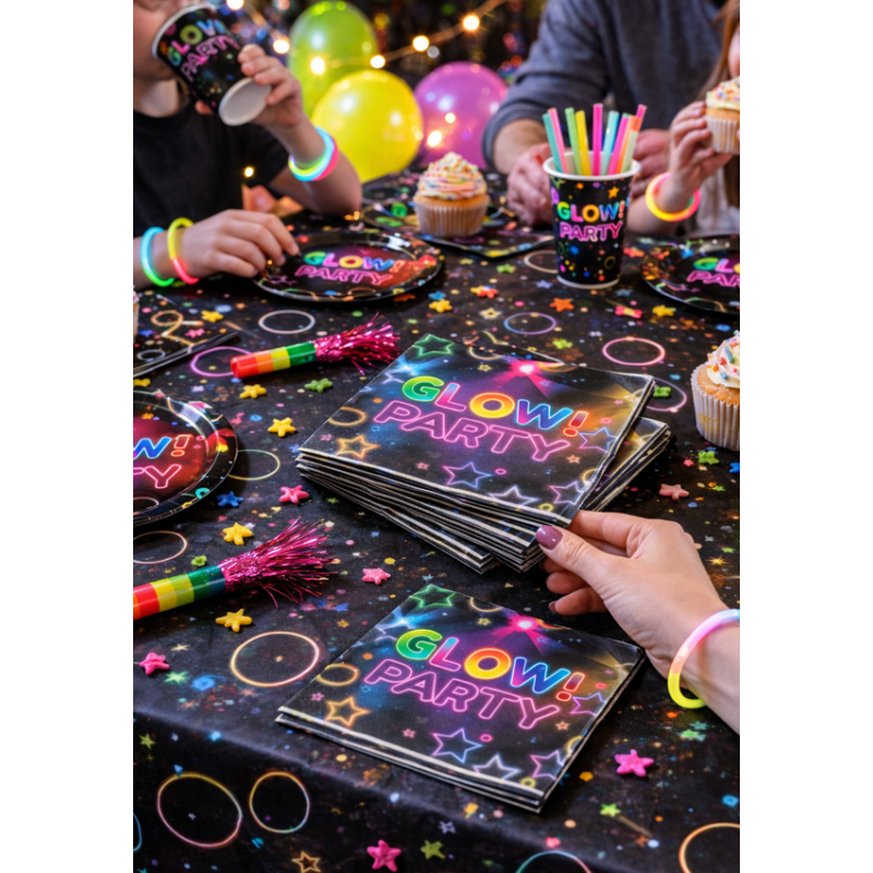 Servilletas Glow Party 12 Uds