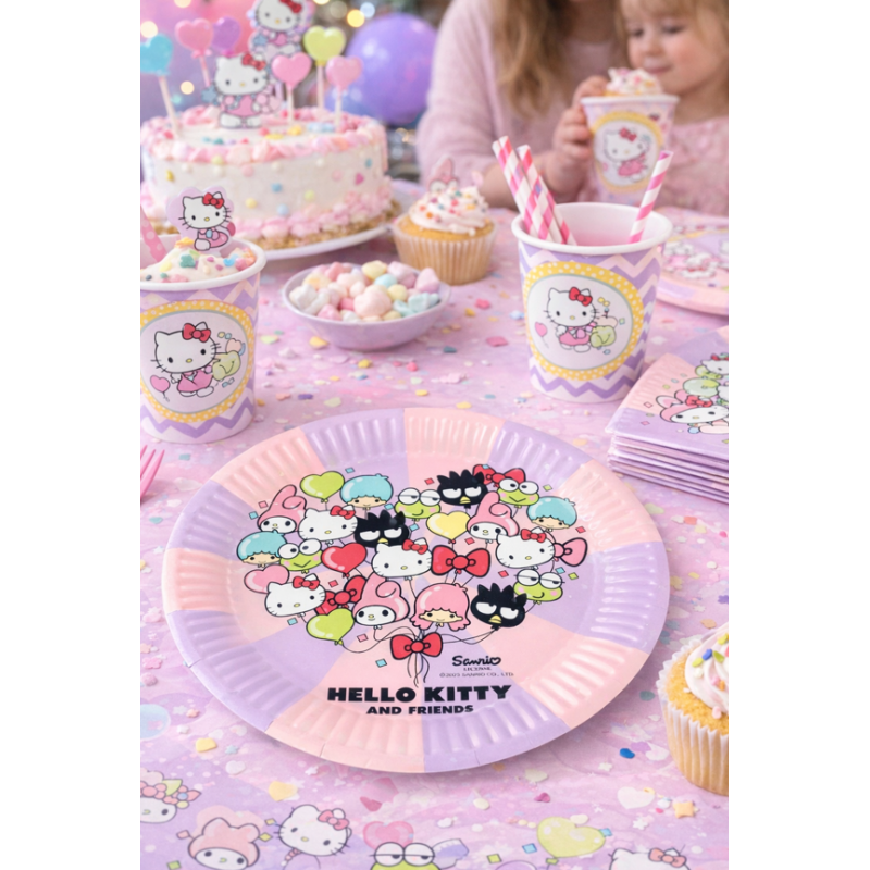 Platos Hello Kitty & Friends 6 Uds