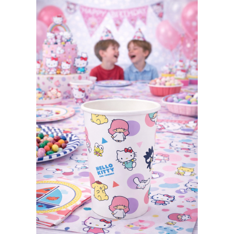 Vasos Hello Kitty & Friends 270 Ml 12 Uds