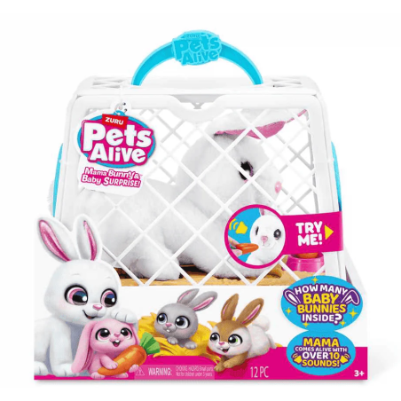 Peluche Interactivo Mama Bunny & Baby Surprise de Pets Alive