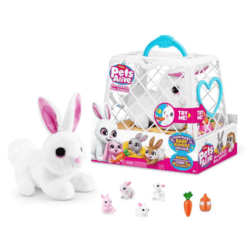 Peluche Interactivo Mama Bunny & Baby Surprise de Pets Alive