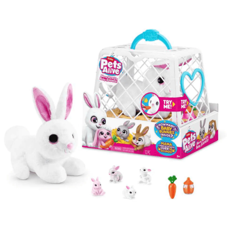 Peluche Interactivo Mama Bunny & Baby Surprise de Pets Alive