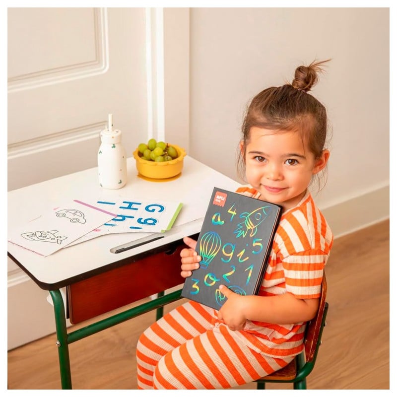 Apli Pizarra Lcd Con Plantillas