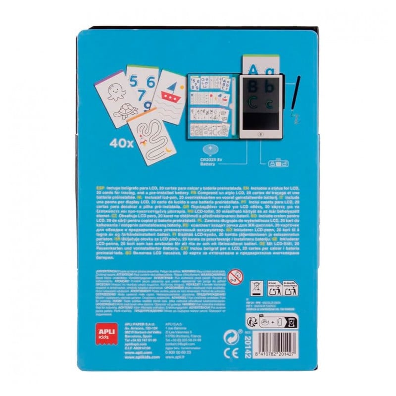 Apli Pizarra Lcd Con Plantillas