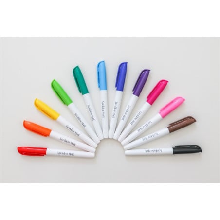 Scribble Estuche Con 12 Rotuladores