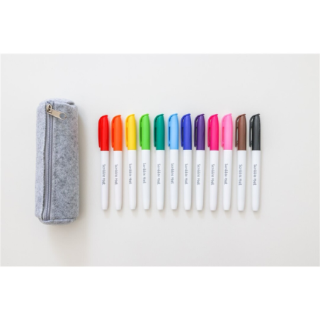 Scribble Estuche Con 12 Rotuladores