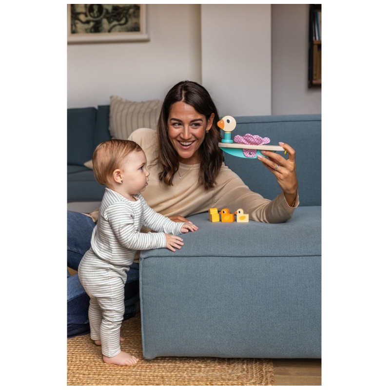 Familia De Patitos Madera