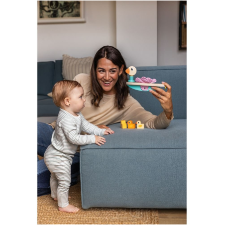 Familia De Patitos Madera