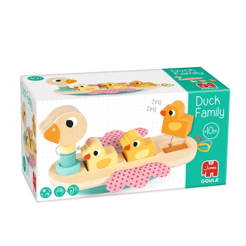 Familia De Patitos Madera