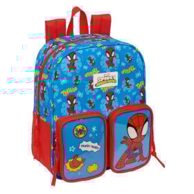 Mochila Escolar Spidey Adaptable A Carro De Safta